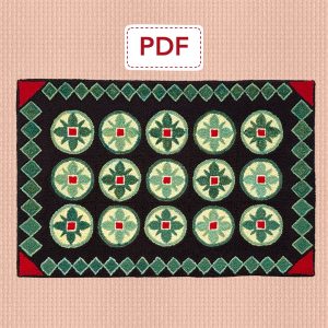 Octagram View Punch Needle Rug Pattern